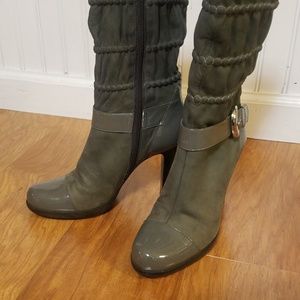 Elegant leather gray Via Spiga boots